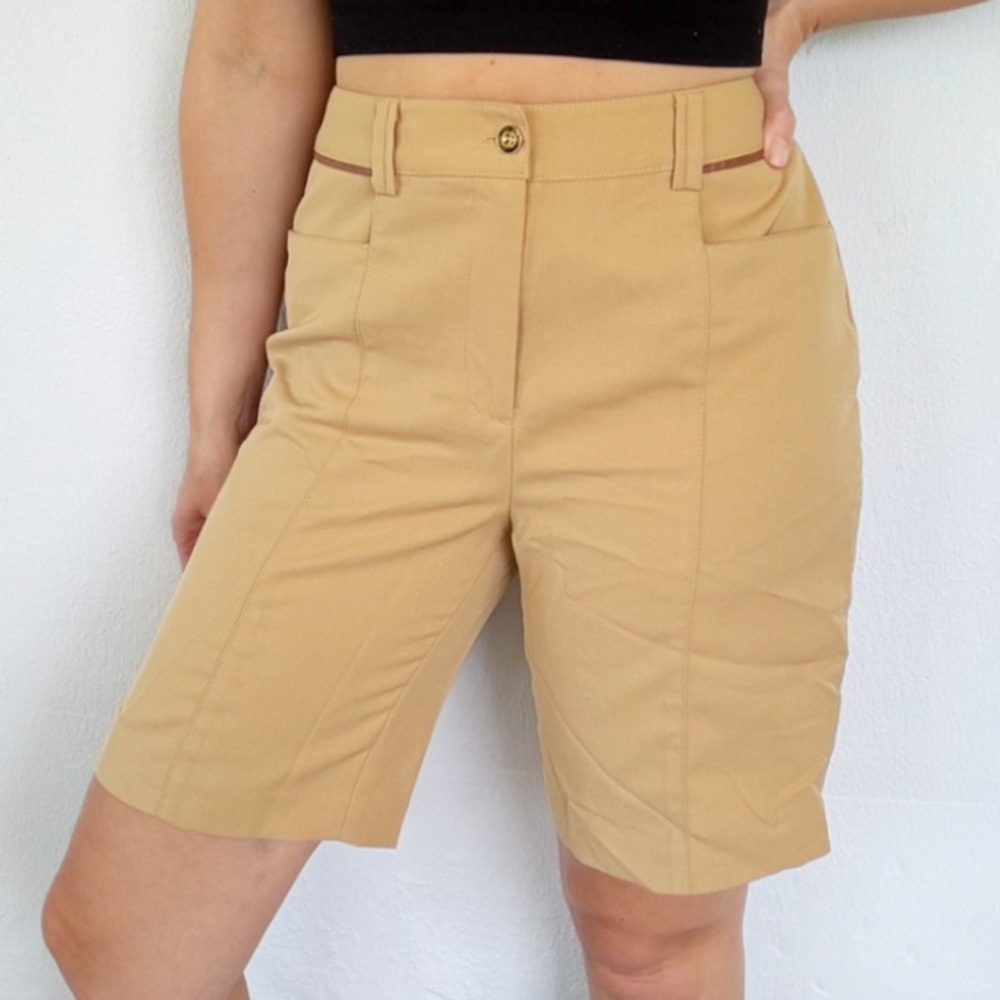 EP Pro khaki high rise Bermuda style athletic golf shorts size 6